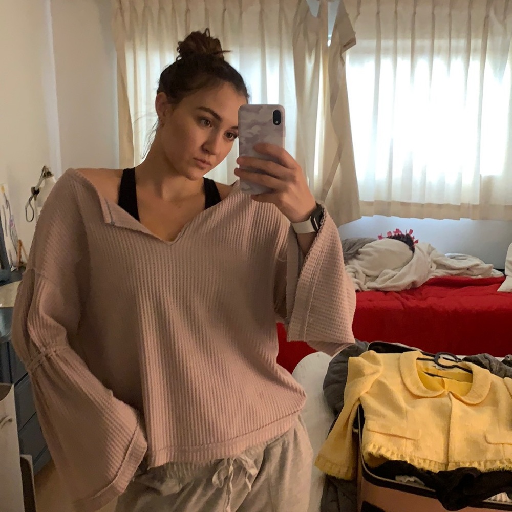 SOLD Free people sweater off the shoulder